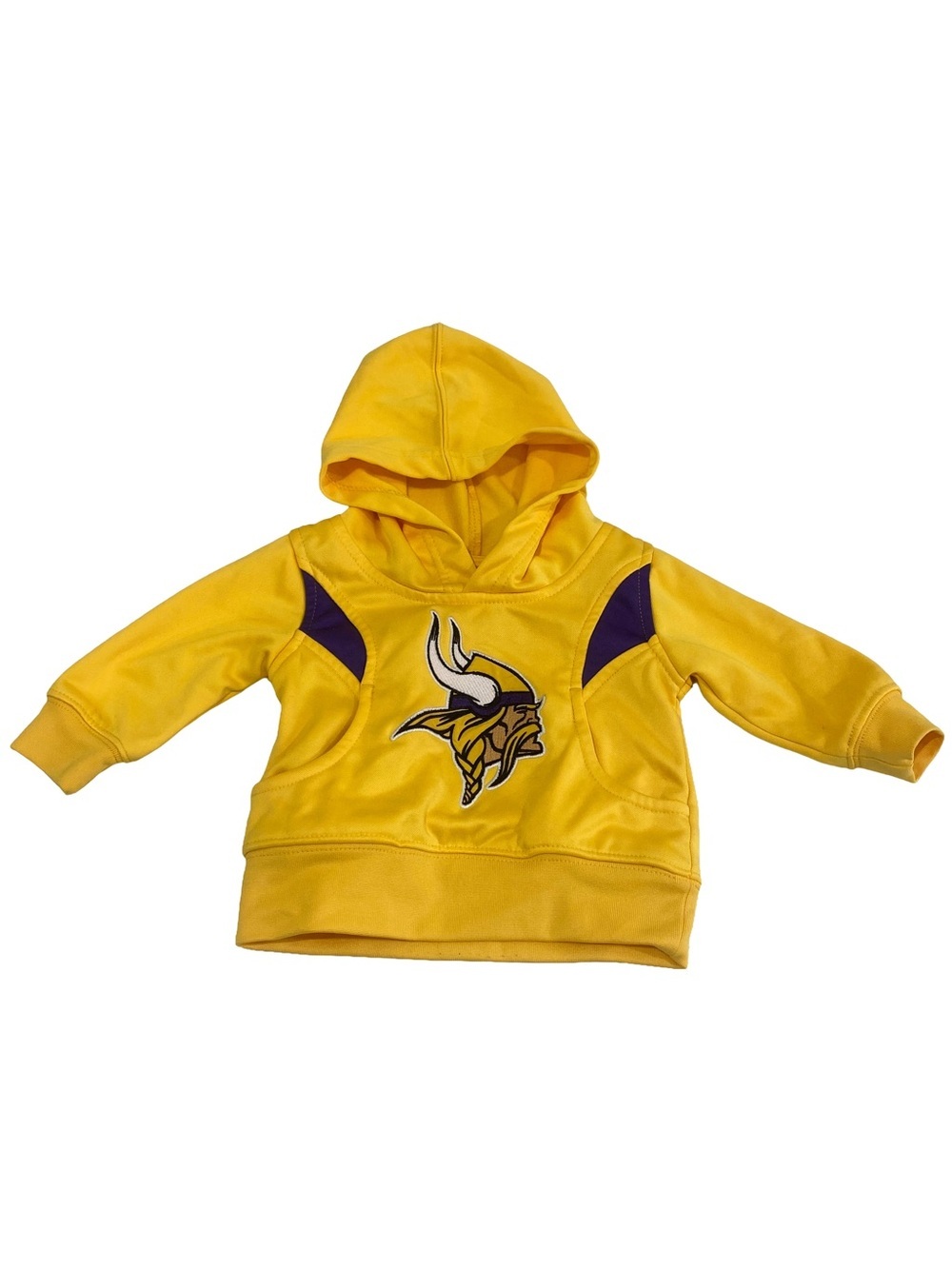 Minnesota Vikings Hoodie 12 Months NFL Team Apparel Pullover Yellow Sweatshirt